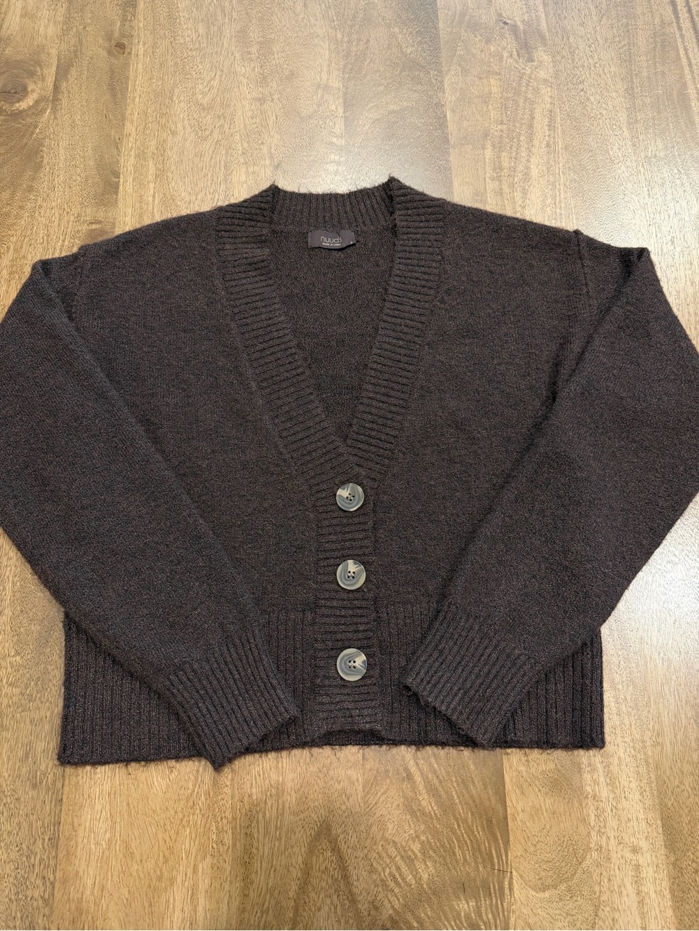 Nuuds V-Neck Button Front Women's Sweater